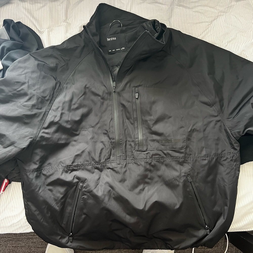 Mens Bershka Athletic Windrunner Quarterzip